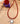 Crimson Seed Beads Pendant  | Mother of Pearl | 18.5  inches