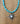 Turquoise Sun Pendant | Beaded | 17 inches